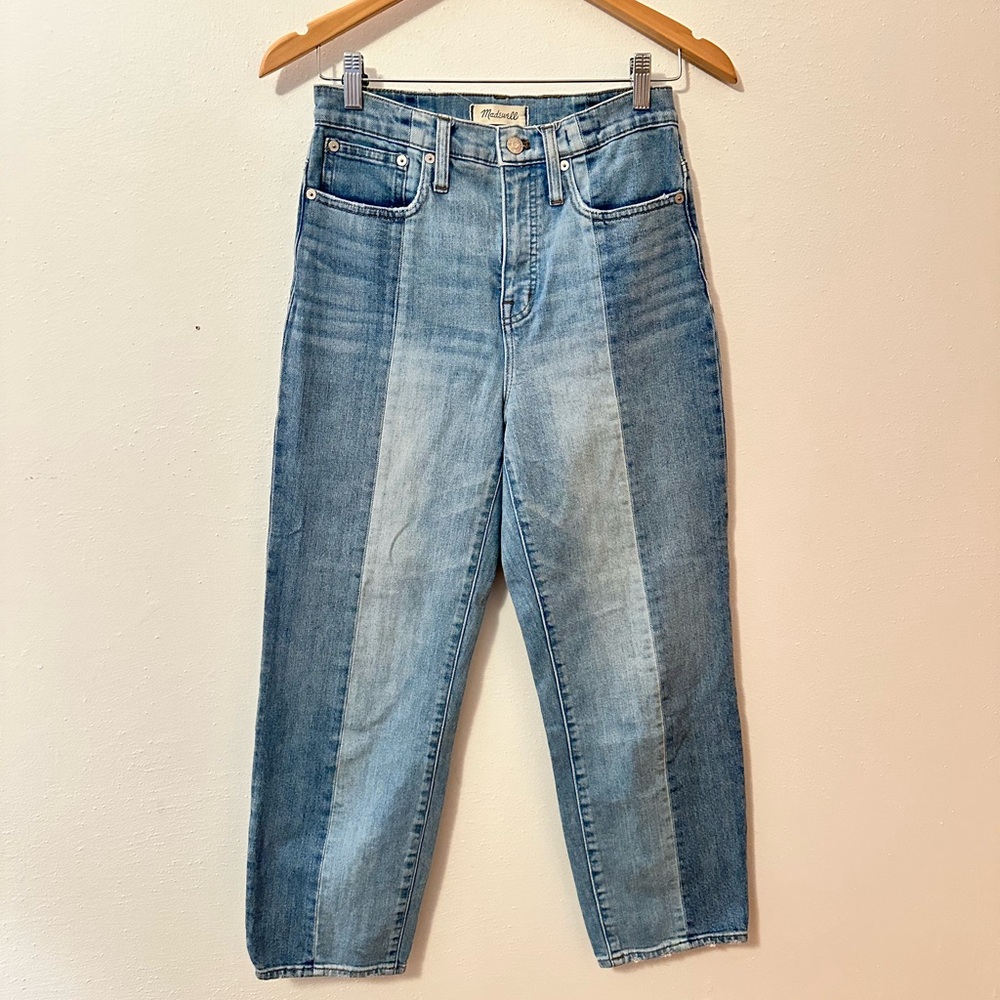 Madewell Classic Straight Jean Two-Tone Denim Size 26